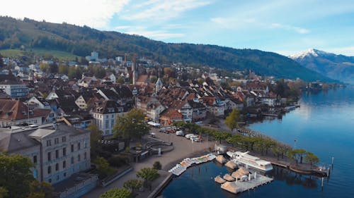 Aerial Footage of a Town