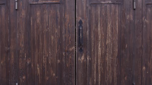Close Up Video of Wooden Doors