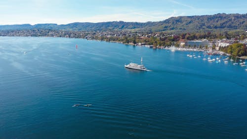 A Boat Sailing on the Sea