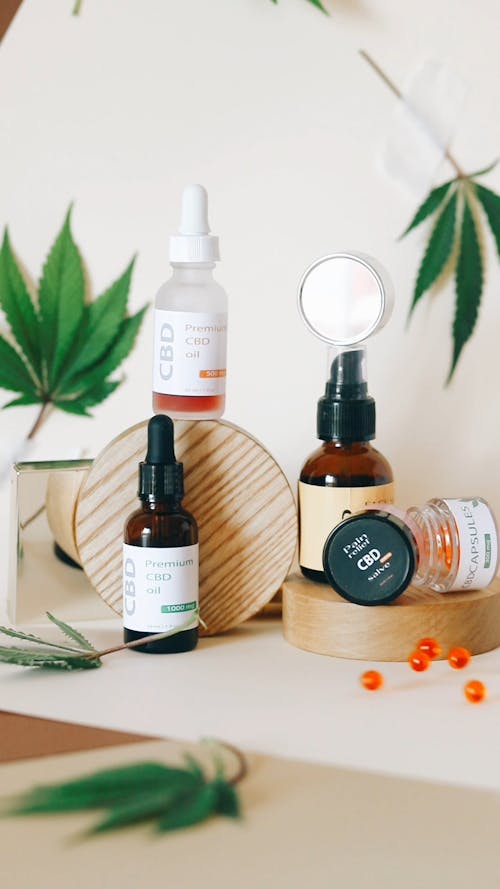 Close Up of Products Made From Cannabis