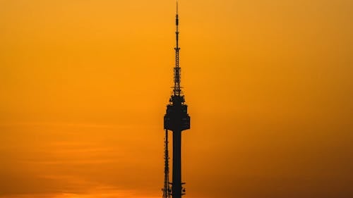 The Sun Rising behind the Namsan Tower