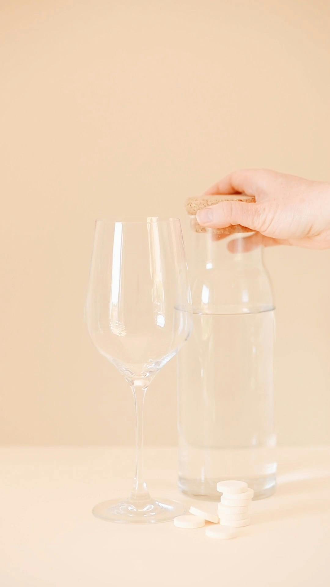 Crop Person Mixing Medicine in Water Glass · Free Stock Video