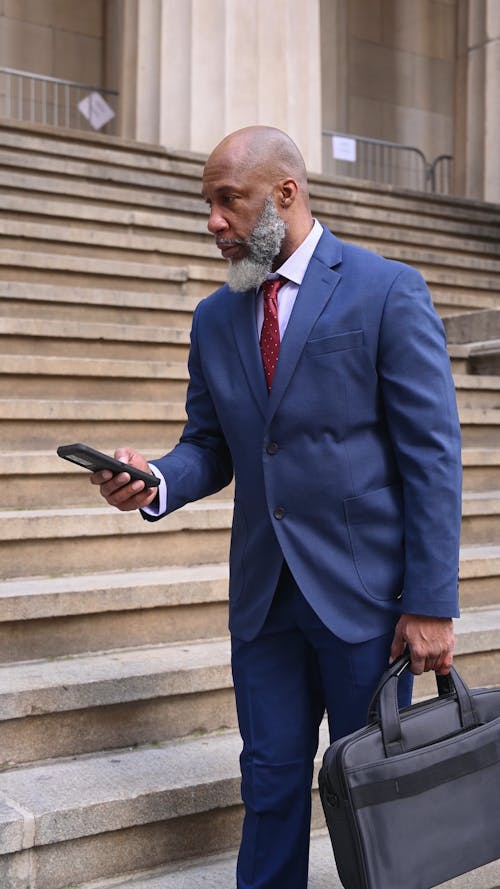 Man Using Mobile Phone