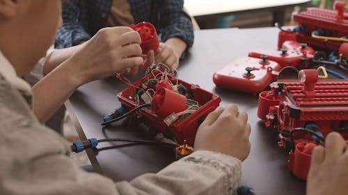 Students Working on a School Project