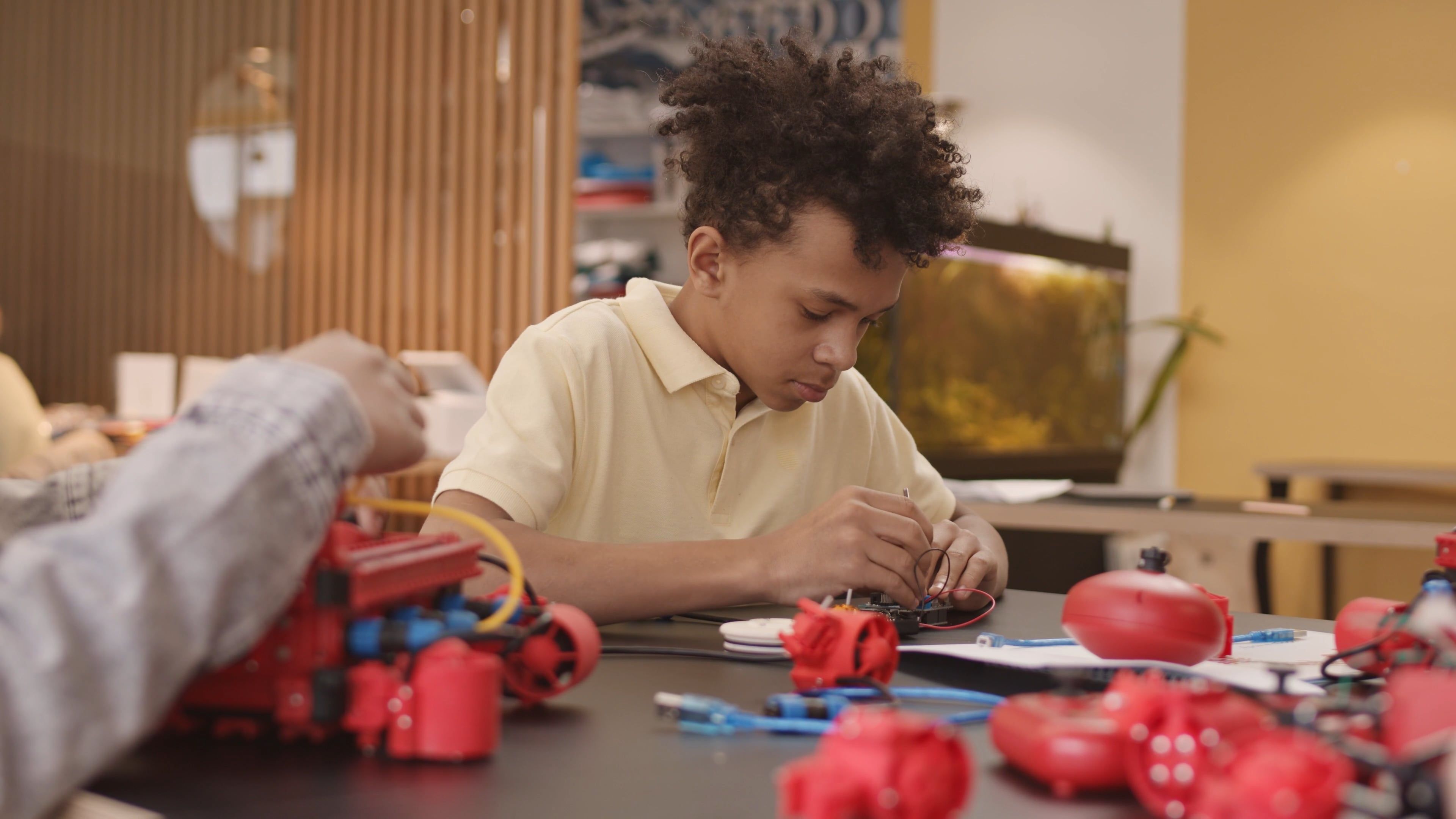 A Boy Building a Robot Free Stock Video Footage, Royalty-Free 4K & HD ...