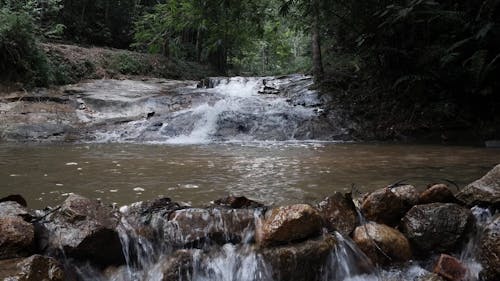 Water Flowing Over Rocks