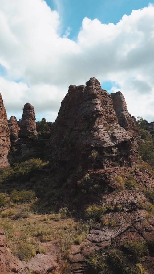 Drone Footage Geological Formation
