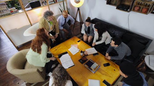 Office Team at Business Meeting