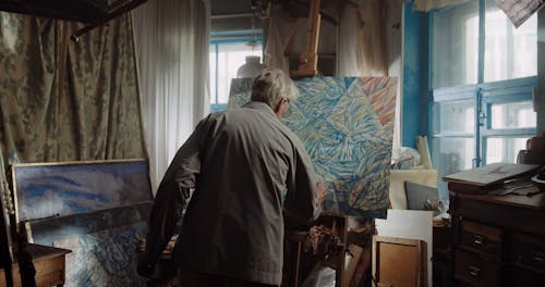 Man Doing Painting