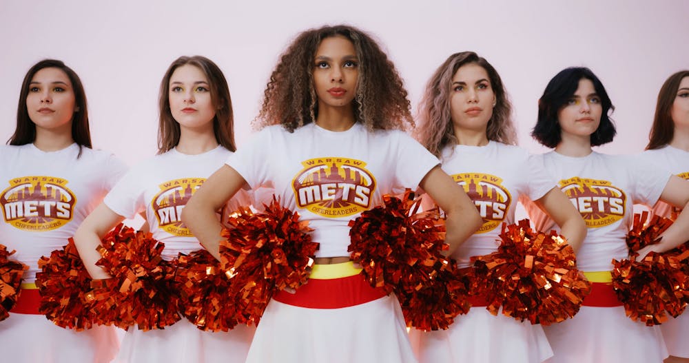Mars Rapper Cheerleader Cheerleaders in Position · Free Stock Video