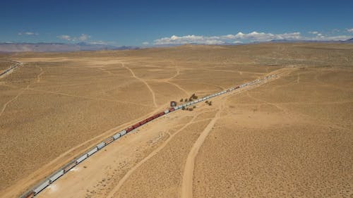 A Cargo Train in the Desert