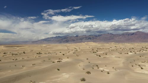 Push in Shot of Death Valley Desert