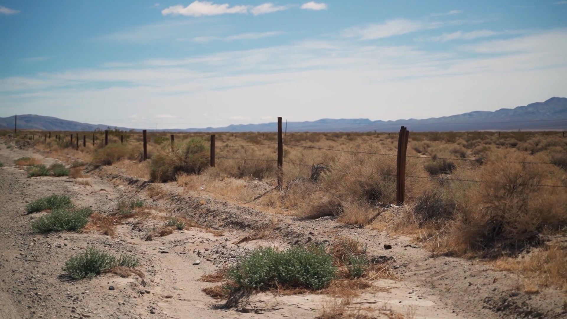 Fence on the Side of a Road in Death Valley Free Stock Video Footage ...