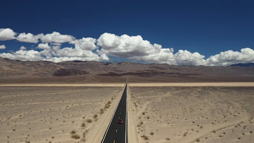 Paved Road in the Middle of a Desert
