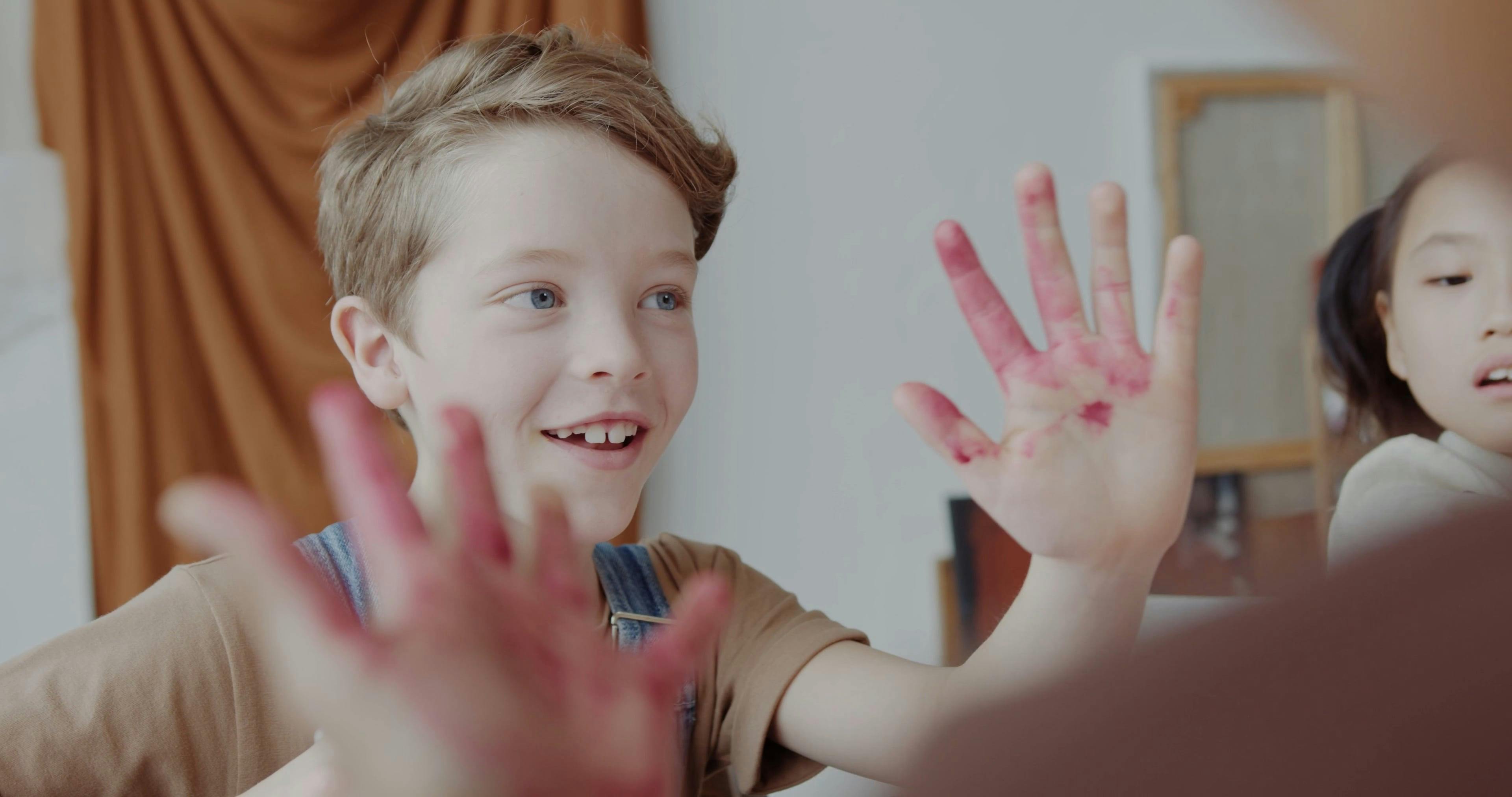 Kids Giving High-Five Free Stock Video Footage, Royalty-Free 4K & HD ...