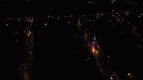 Drone Footage of a Fireworks