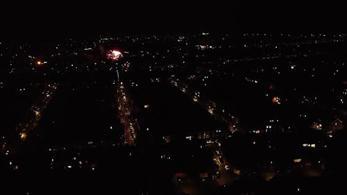 Drone Footage of a Fireworks