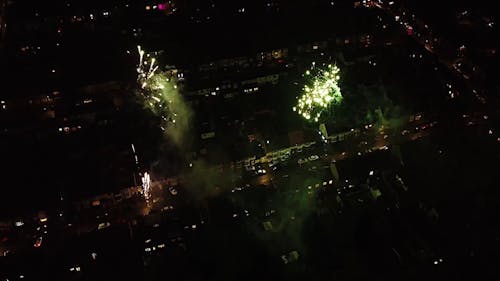Drone Footage of Fireworks