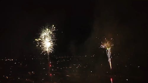 Drone Footage of a Fireworks