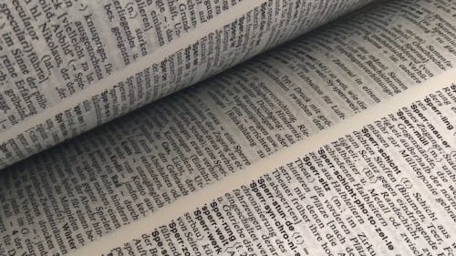 Close Up of Pages of a Dictionary