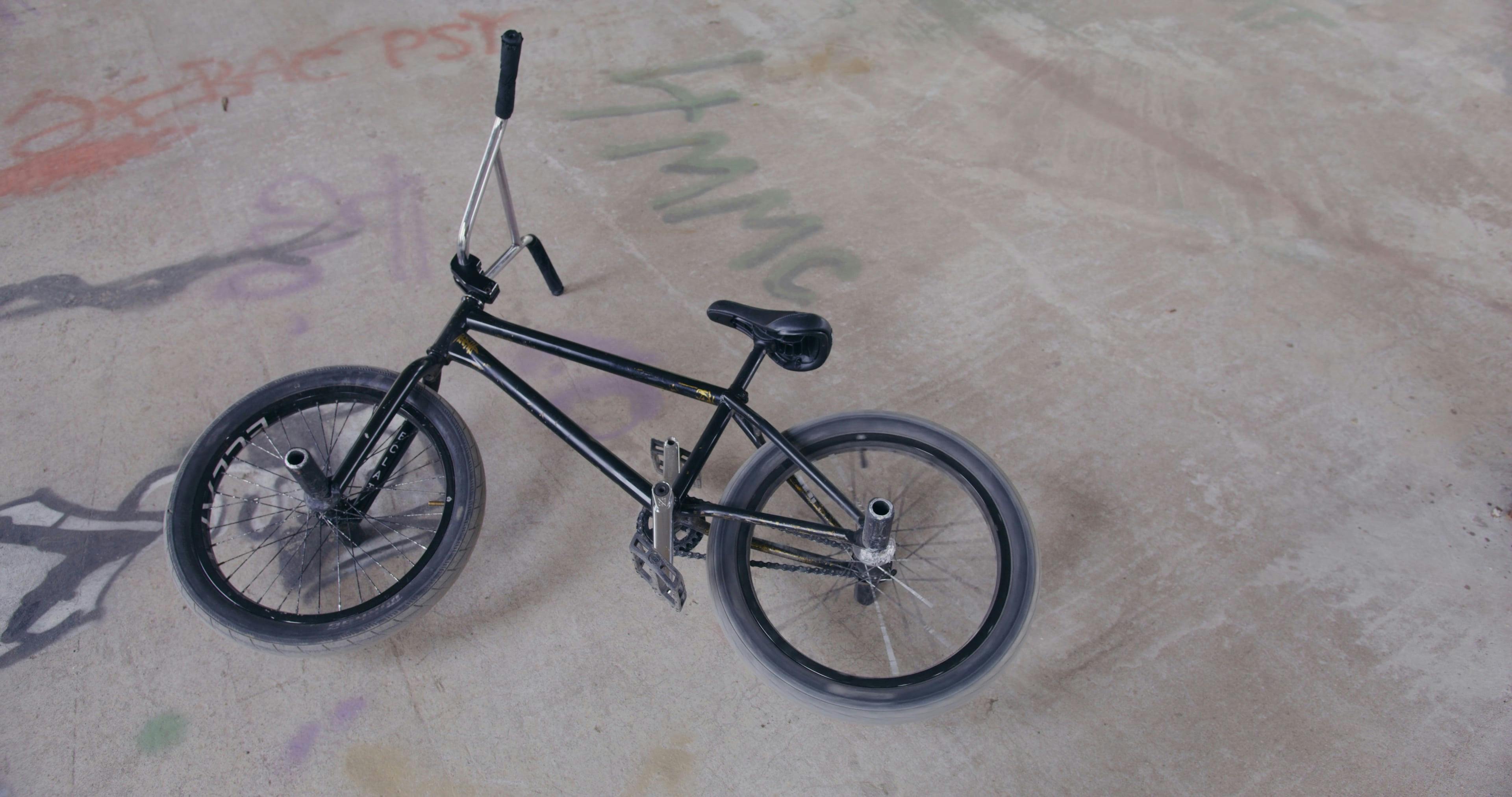 A Bicycle Wheel Spinning · Free Stock Video