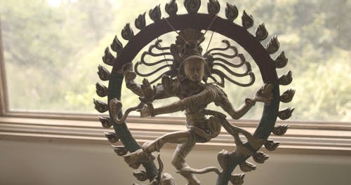 Close Up View of Shiva Nataraja Figurine