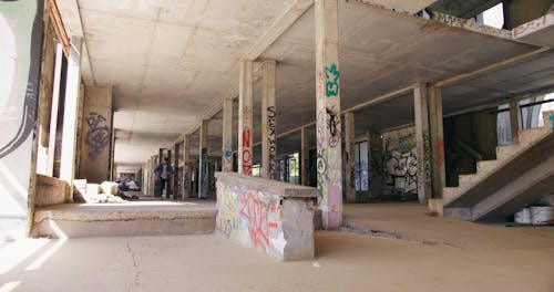 A Man Skating on the Skate Park