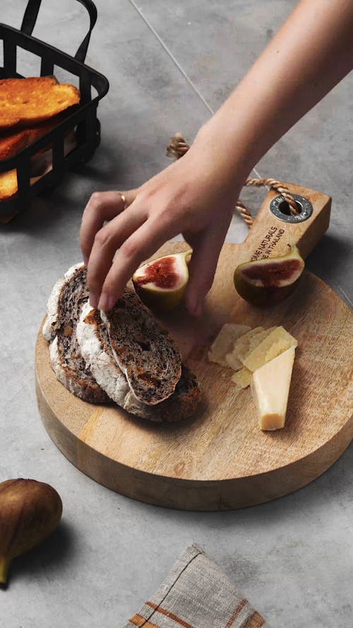 Bread on a Wooden Chopping Board