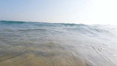 waves going towards the camera