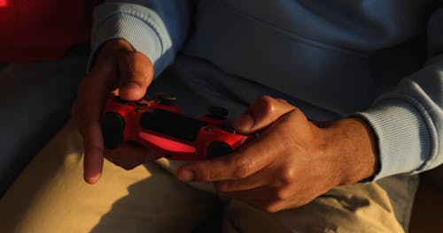 Person Holding Game Controller