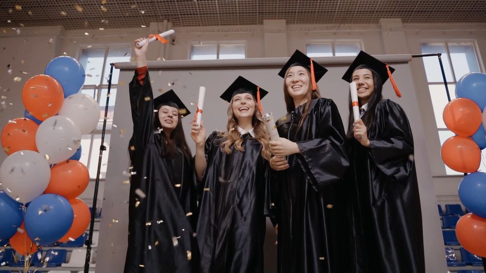 Graduation Poll People at Graduation Ceremony · Free Stock Video
