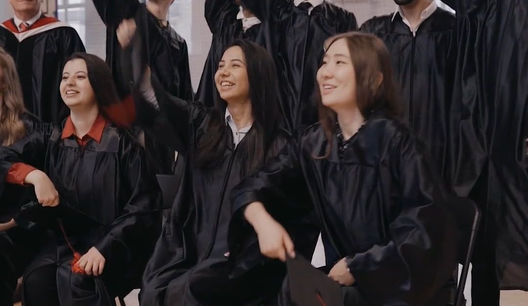 Graduation Cap Moving Video of Graduated Students Throwing their Graduation Caps in the Air ...