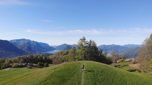 Drone Footage of Mountain Range