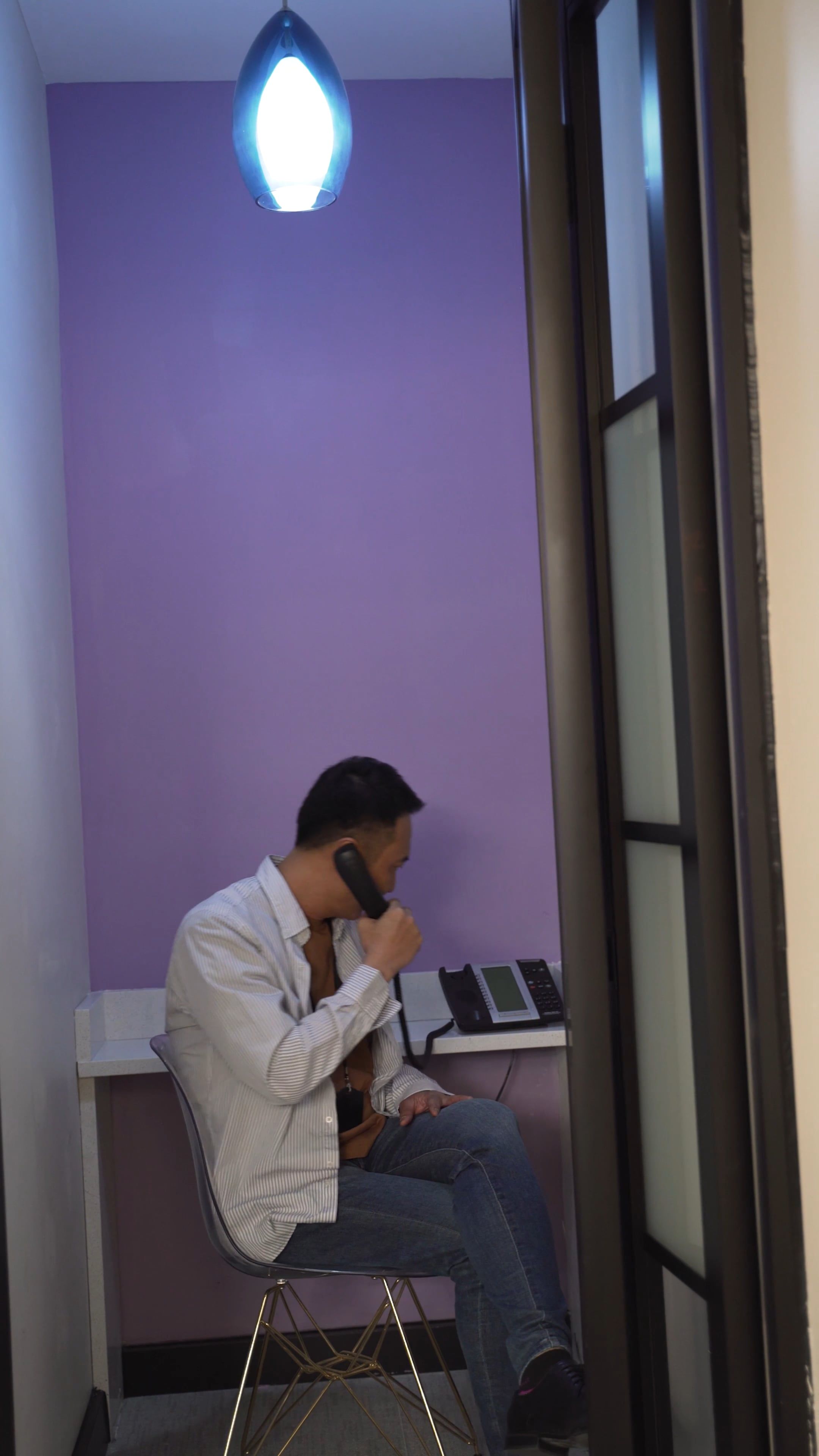 A Man On A Telephone Call · Free Stock Video