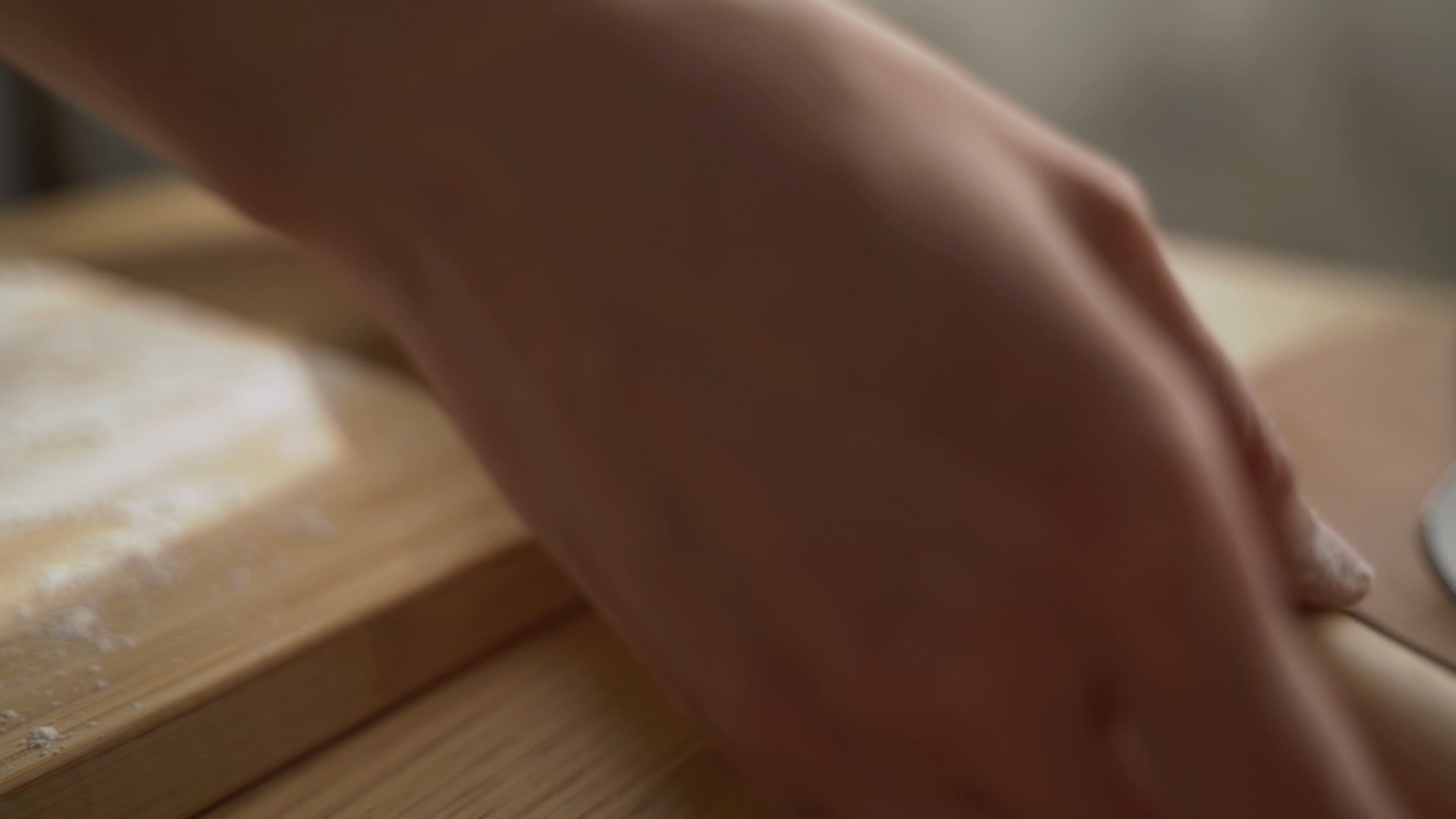 Close Up Shot of a Man Getting a Rolling Pin Free Stock Video Footage ...