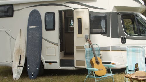 Side View of a Motor Home