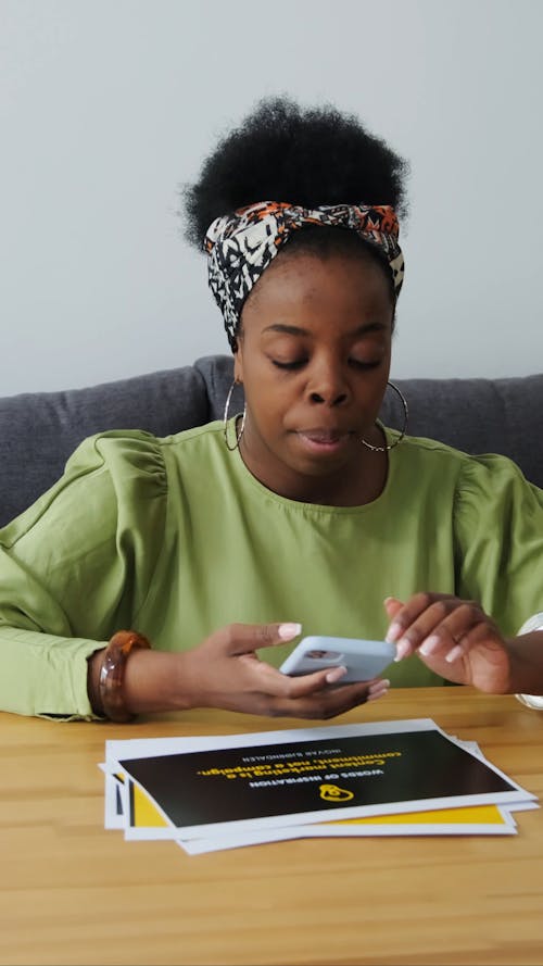 Woman Using Her Phone 