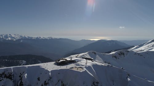 Drone Footage of a Ski Resort