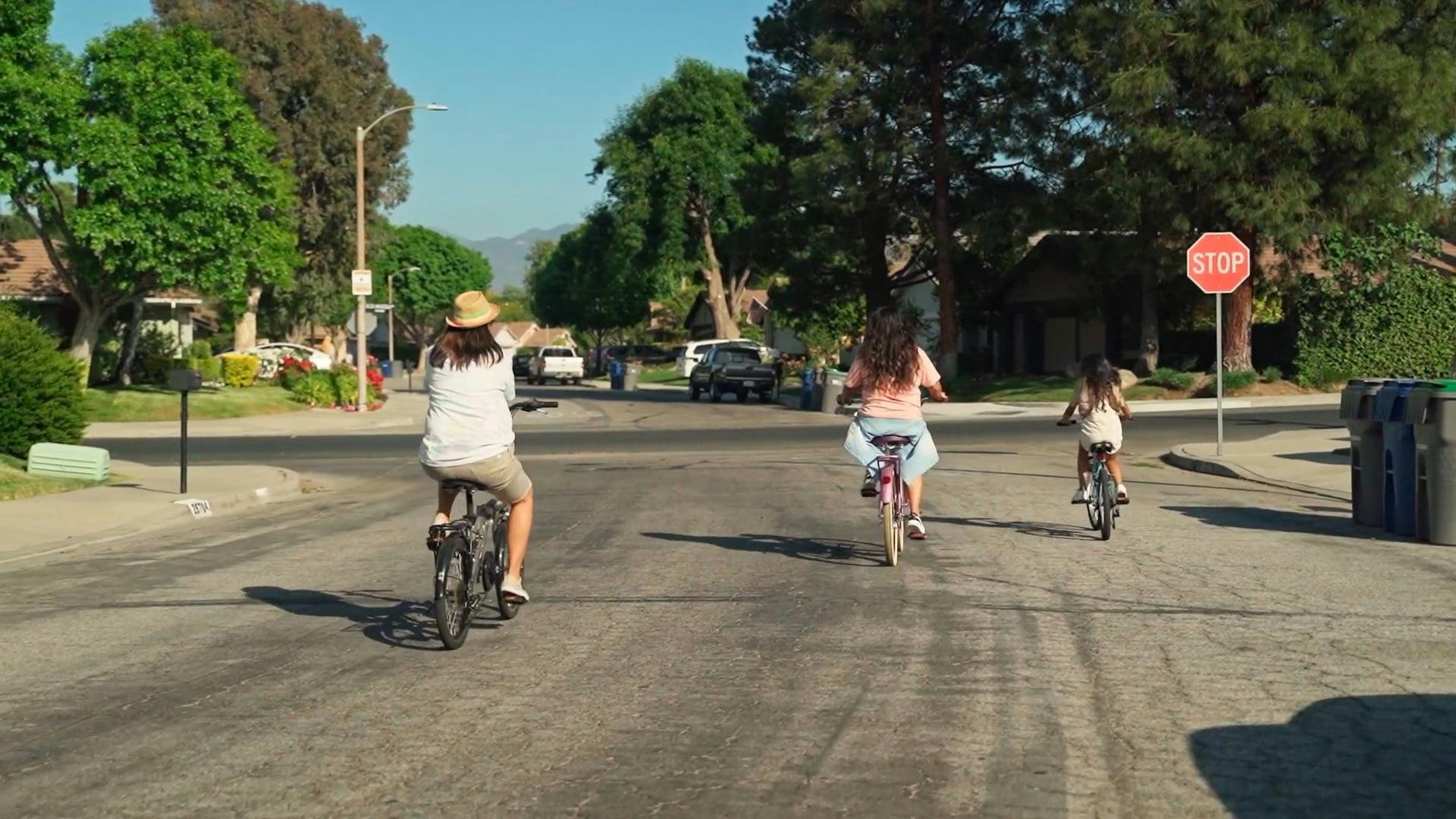 Family Biking Together · Free Stock Video