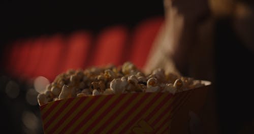 Couple Eating Popcorn