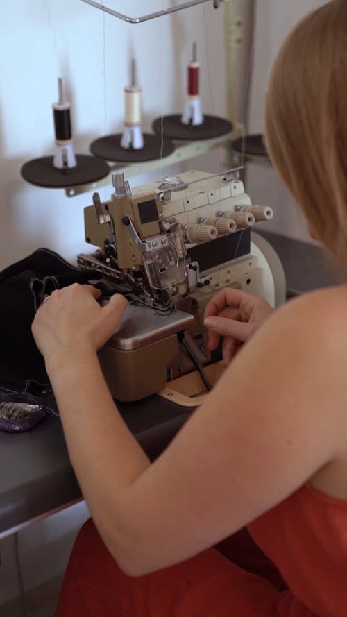 A Dressmaker Working