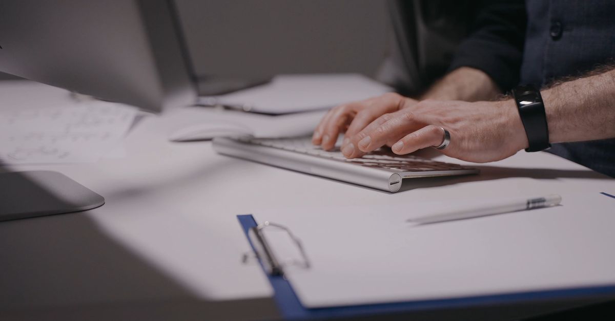 Person Using a Computer at Work Free Stock Video Footage, Royalty-Free ...