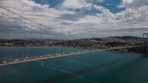 Tall Bridge Over a Strait