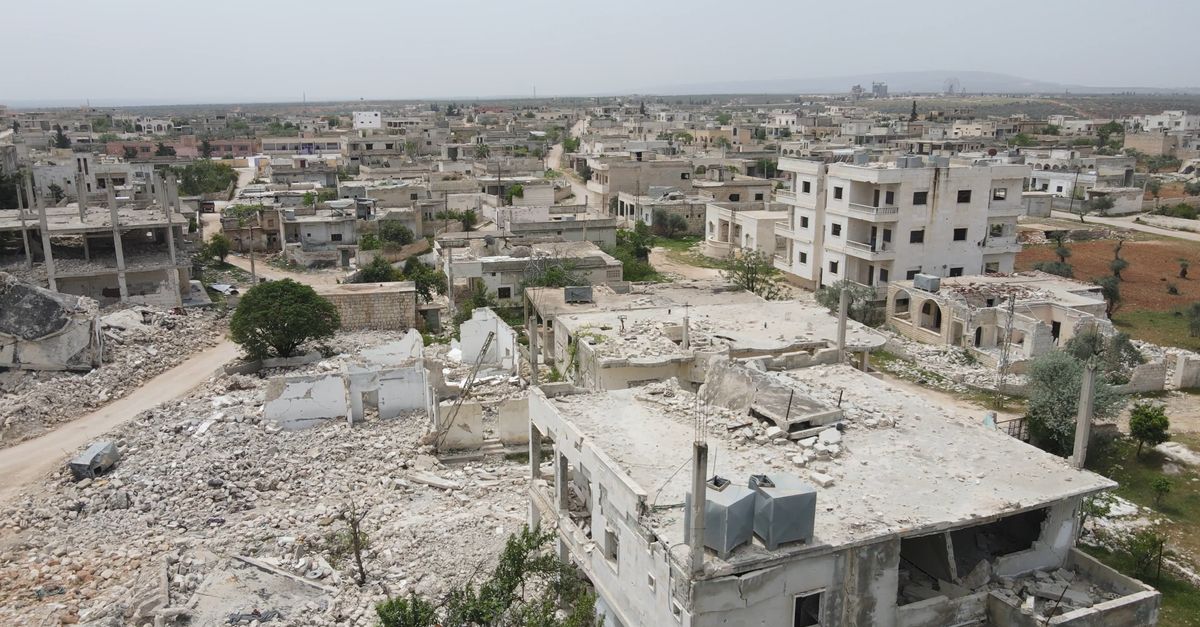 Exploding Villiage Aerial Footage of a Bombed Village Free Stock Video Footage, Royalty ...