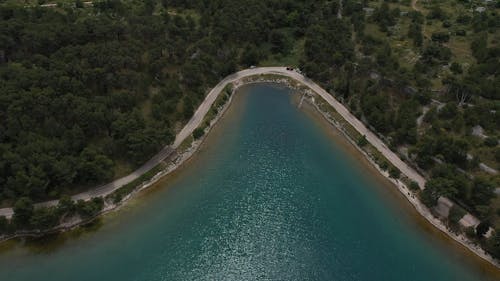 Drone Shot of a Lake