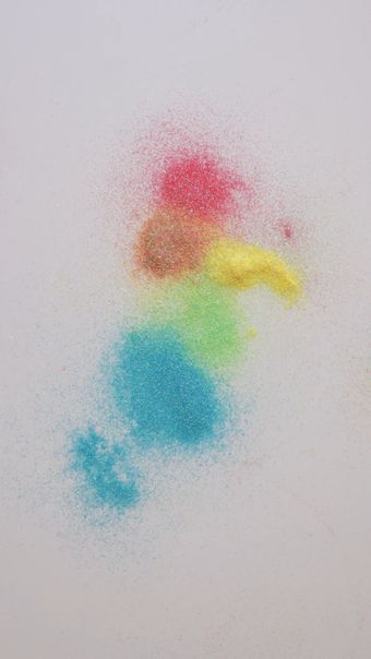 石英砂画视频素材