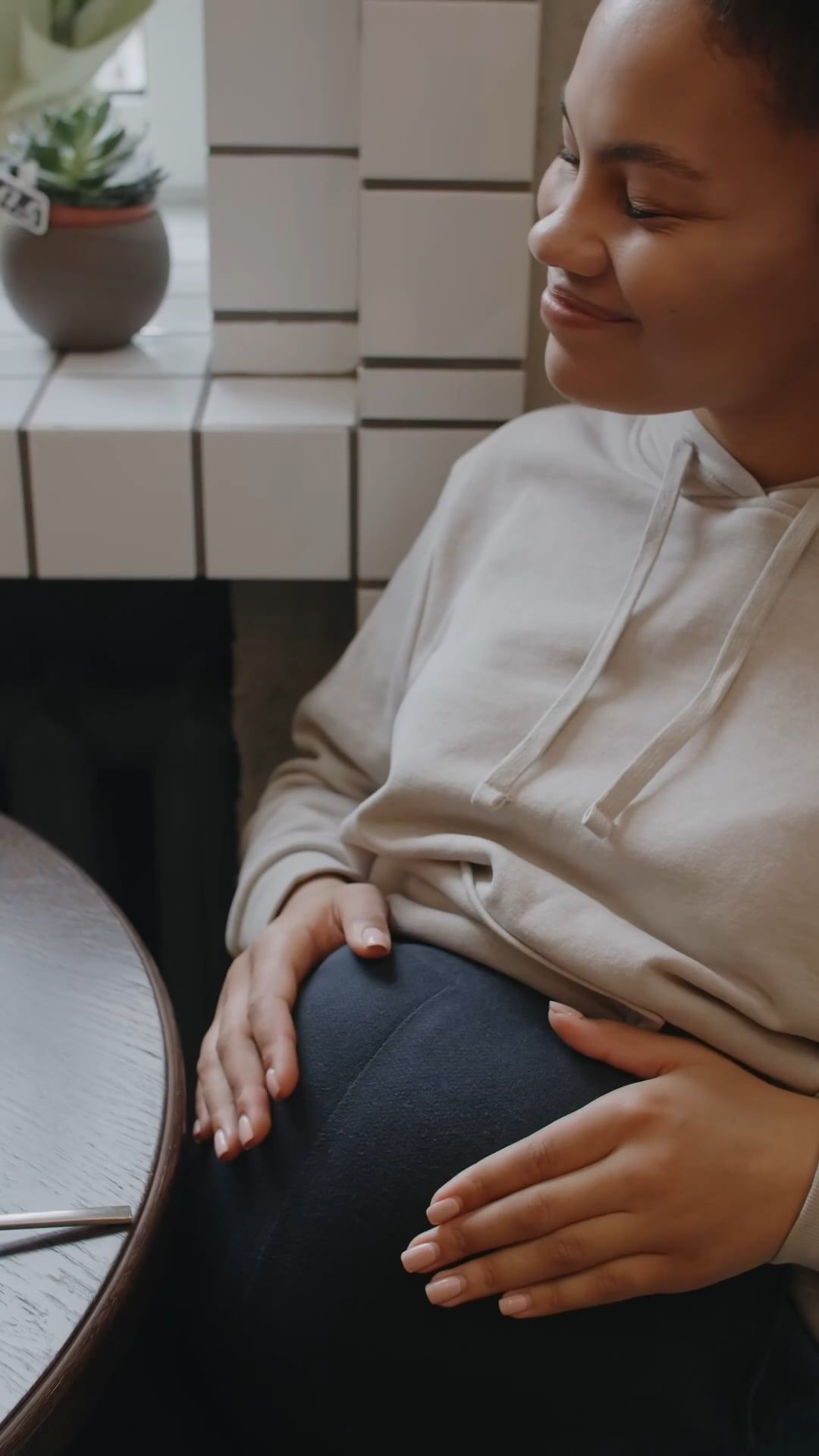 Pregnant Woman Holding Her Belly Free Stock Video pregnant-woman-holding-her-belly-free-stock-video