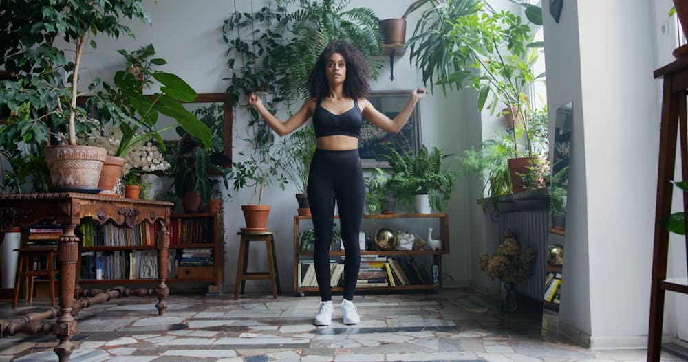 A Woman Using Jump Rope · Free Stock Video