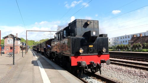 A Smoke Coming Out from a Train