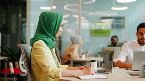 Business People Working Inside An Office